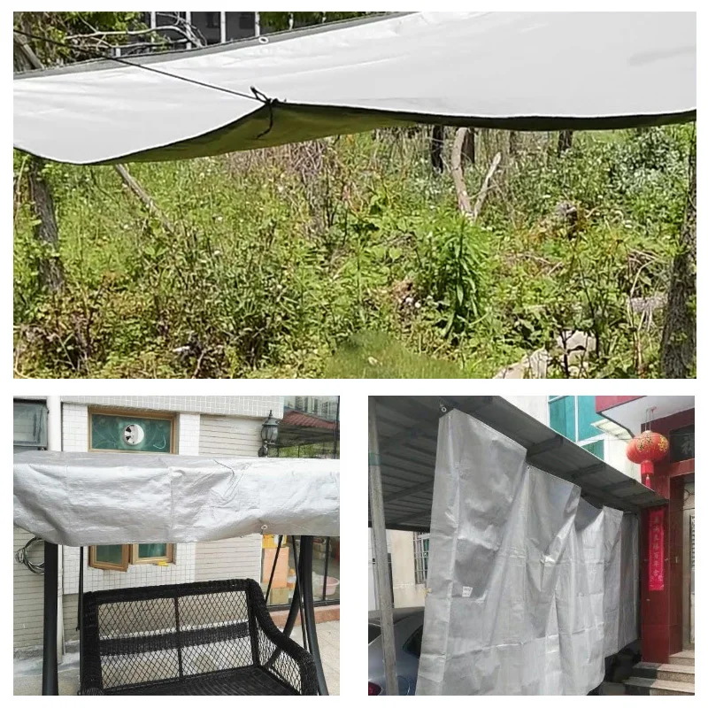 

PE Rainproof Cloth Tarpaulin Garden Outdoor Awning Shading Sail Boat Truck Canopy Ground Sheet Pet House Cover Waterproof Cloth