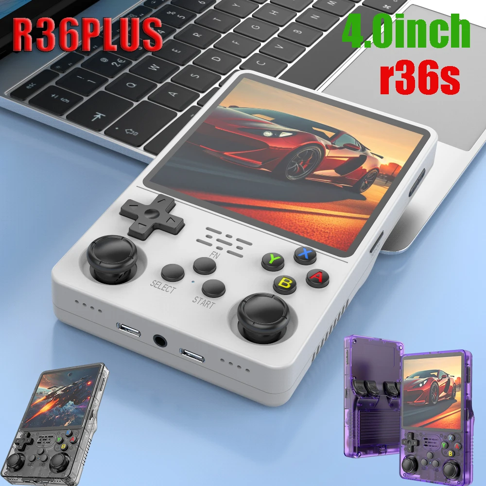 Портативная игровая консоль 4 0 дюйма с большим экраном 20000+ игр PK R36S