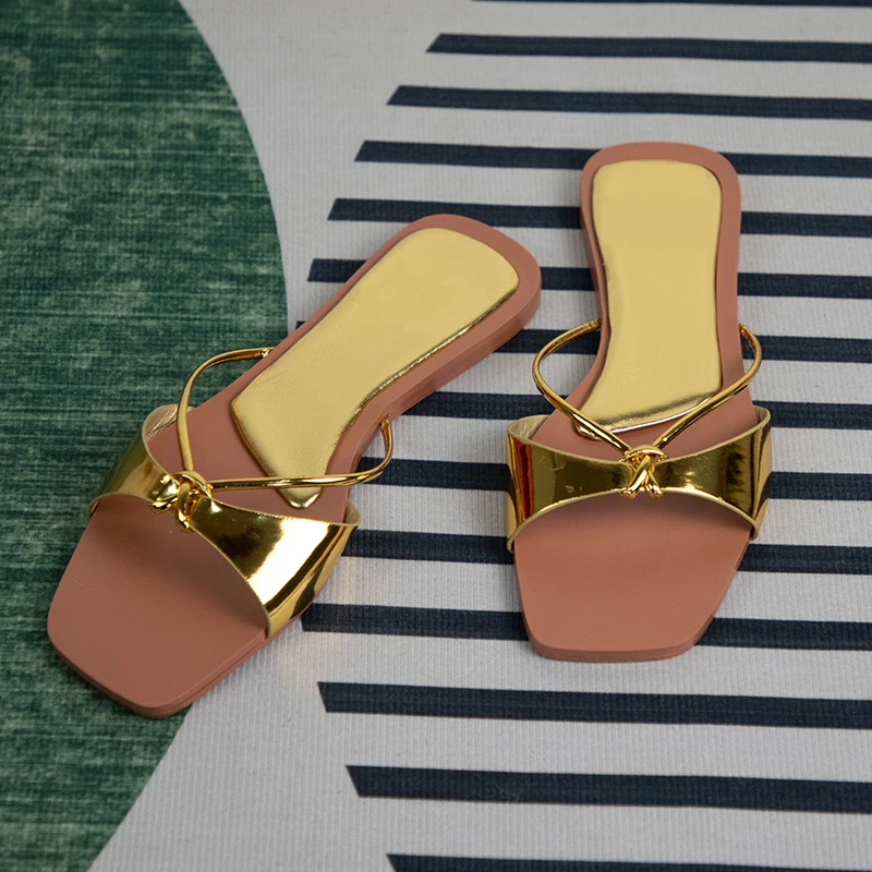 2023 Women Slides Open Toe Sandals Walking Solid Women Shoes Hollow Beach Female Slippers Holiday Flip Flops Chaussure Femme