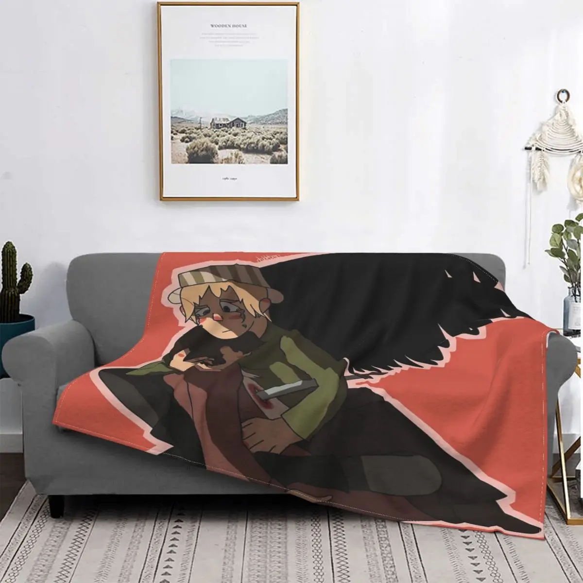 

Manta de invierno para cama, edredones a cuadros para sofá, manta Kawaii