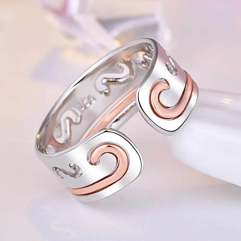 Модное открытое индивидуальное кольцо 2-в-1 съемное мужское и женское Goku