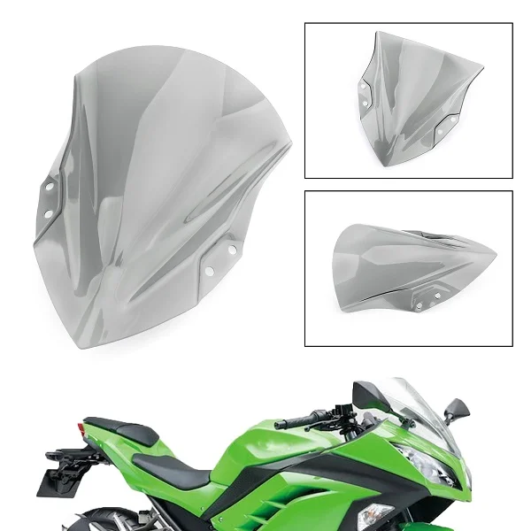 

Topteng ABS Plastic Motorcycle Windshield Windscreen For Kawasaki 2018 Ninja 250/400 Motorcycle Accessories