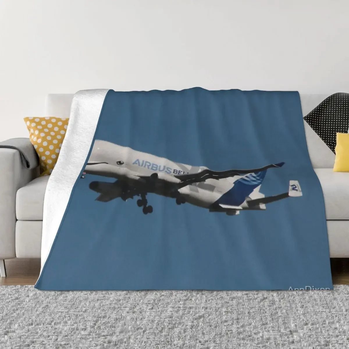 Ультрамягкое одеяло из микрофлиса Airbus Beluga XL