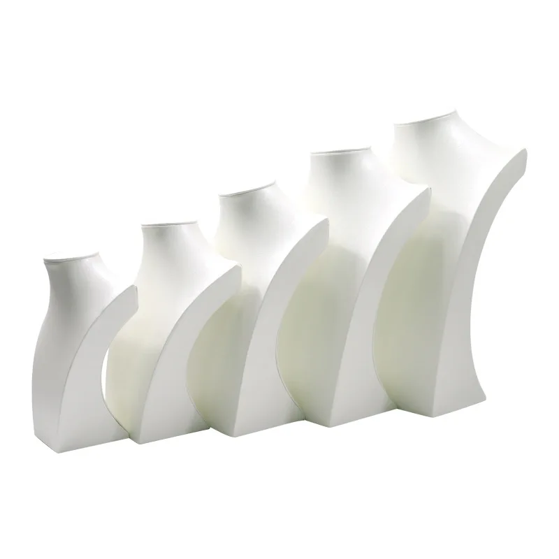 Leather Necklace Display,Jewelry Necklace Bust Display Stand for Bracelets,Earrings,Rings