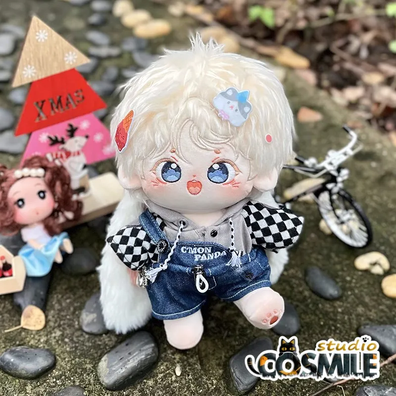 

No Attributes Kpop Star Idol Lop-eared Rabbits Comic Face Stuffed Plushie Toy 20cm Plush Doll Body Clothes Clothing Sa MS
