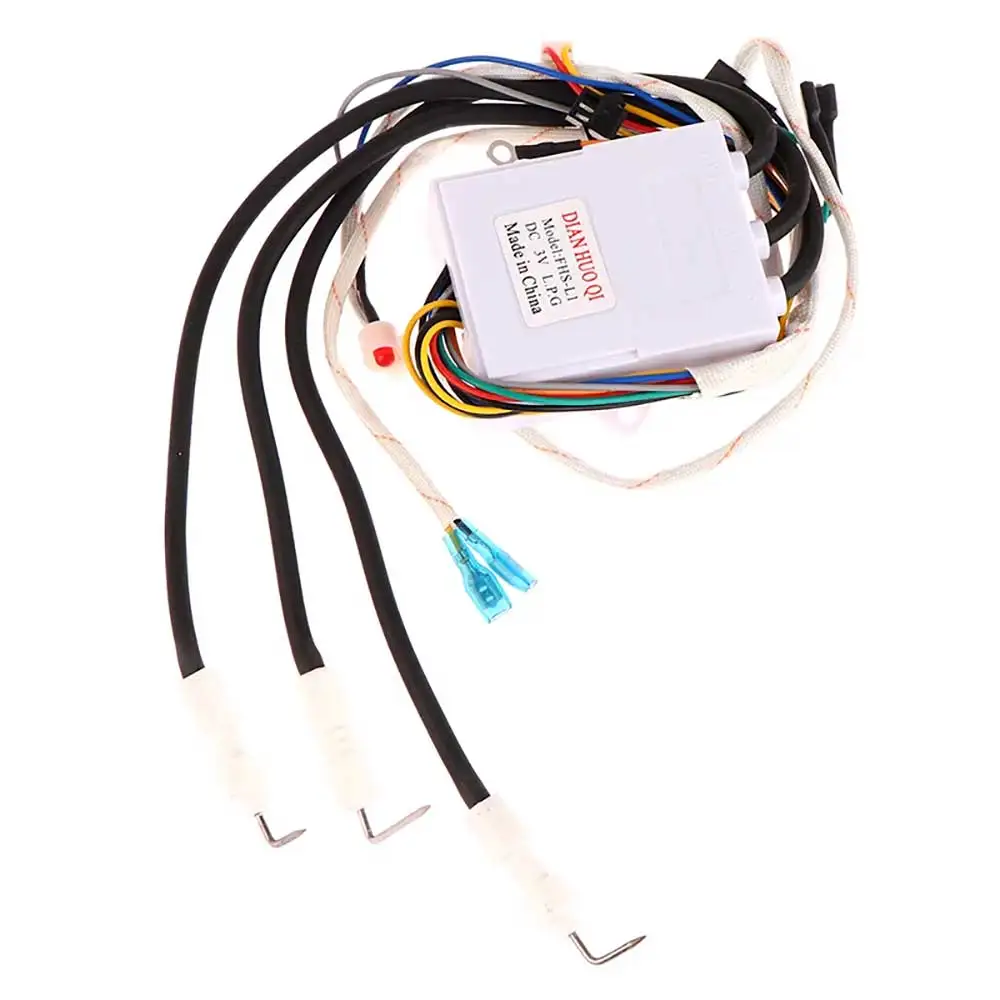 

Универсальная газовая плита постоянного тока 3 В, двойное зажигание с контролем температуры и дисплеем, импульсный воспламенитель, всего 14 проводов, детали водонагревателя