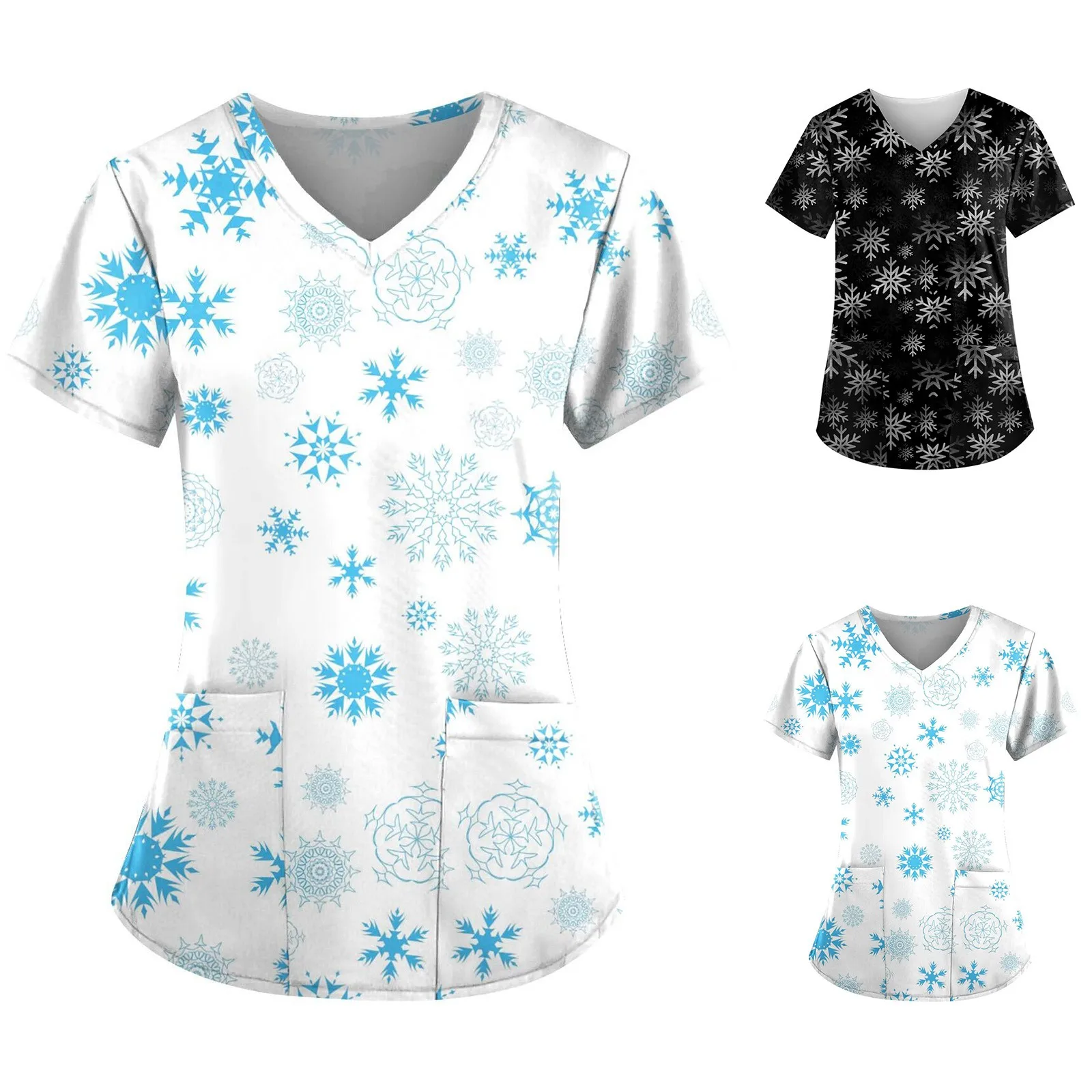 

Женская Повседневная рубашка с коротким рукавом и V-образным вырезом