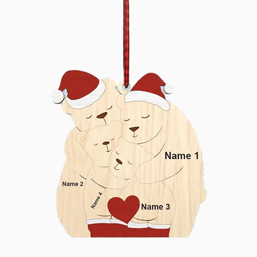 Персонализированные имена подвеска Wodden украшение для дома статуи подарок