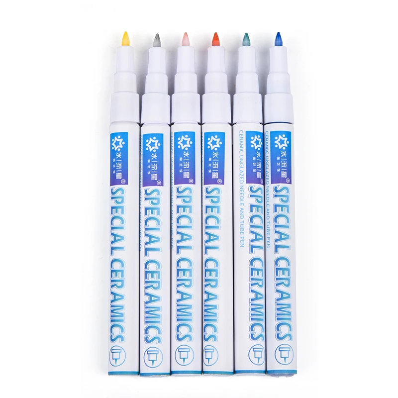 5-color Ceramic Watercolor Pen Set DIY Underglaze Needle Painting and Line Drawing Professional Tool |