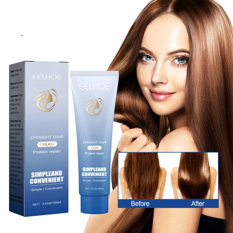 

Repair Hair Quality, Smooth Frizz, Dryness, Prevent Hair Loss, Nourish and Smooth Hair, Straighten Hair Straightening Cream
