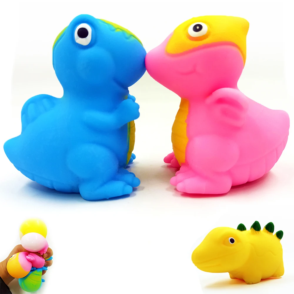 

Kawaii Dinosaur Squeeze Toy 4 Color TPR Soft Fidget Toys for Children Anti Stress Ball Vent Pressure Squishy Toy Adult Autism 18