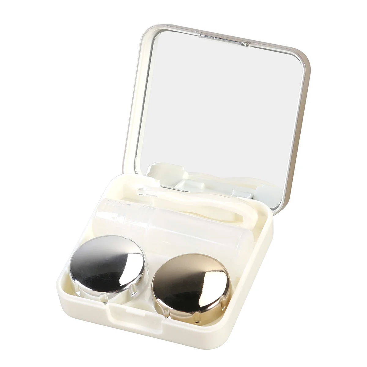 

Lens Case Kit Portable Box Holder Travel Mirror Eye Container Lense Lenses Mini Set Care