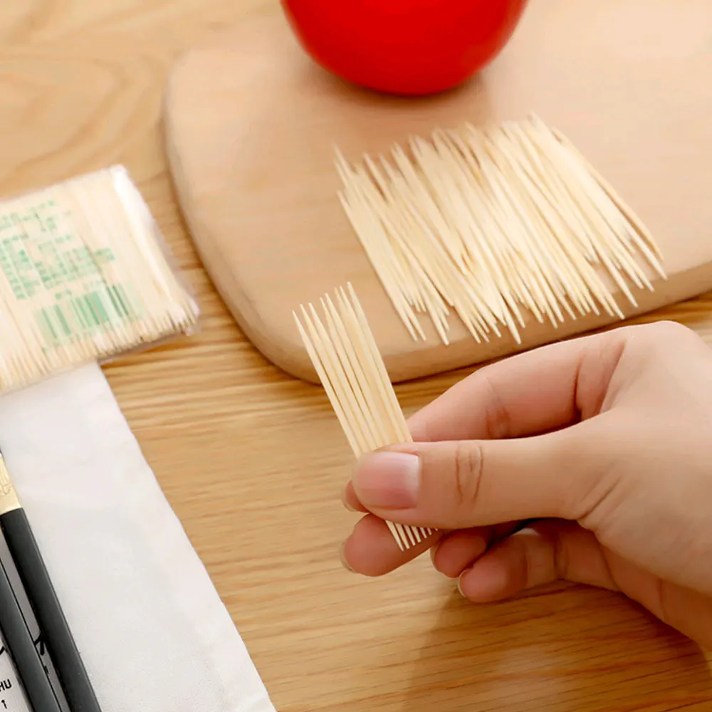 

Двухсторонние бамбуковые зубочистки