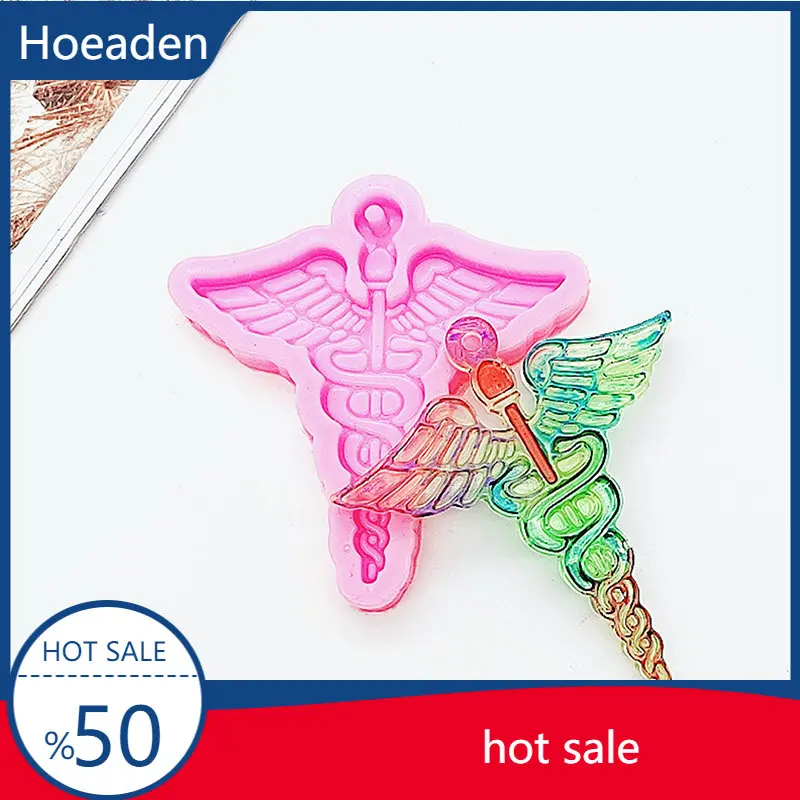 

Emblem Logo Keychain Silicone Mold with Hole for DIY Pendant Silicone Mold Necklace Jewellery Making Clay Mold