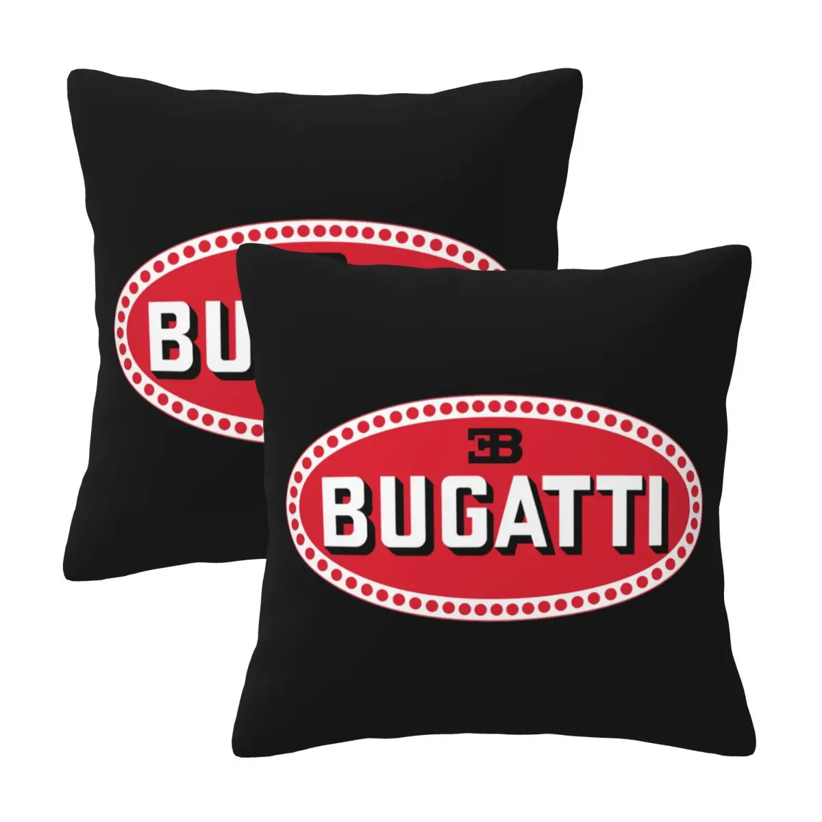 

Bugatti Fashion Pillowcases Decorative Pillow Covers Soft and Cozy 2 PCS