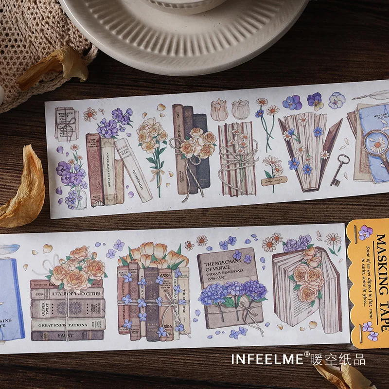 

Flower Book Washi Tape Paper Masking Tape For Diy Diary Scrapbooking Decorations
