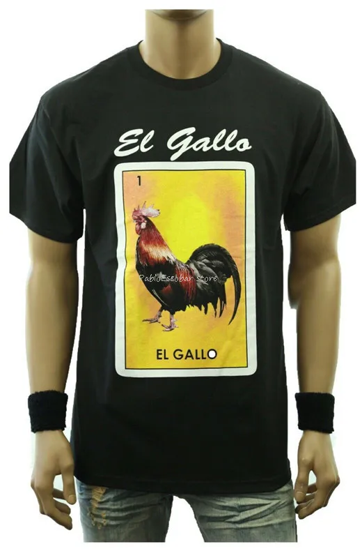 Fashion Graphic T-Shirt Funny Loteria Rooster Mexico Spanish Hipster Casual Tee Gift vintage Tee Shirt men summer short sleeve