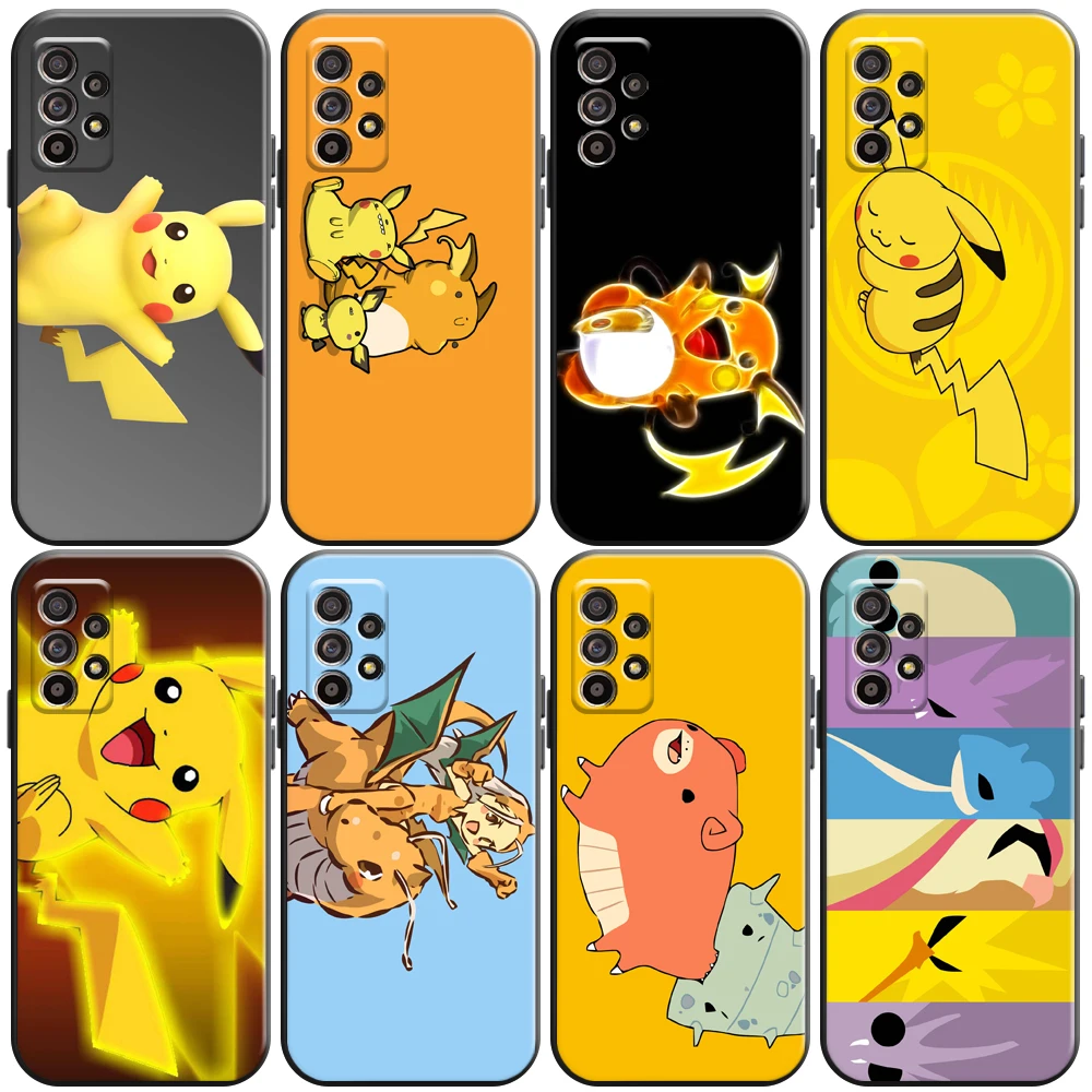 

Cute Cartoon Pokémon Phone Case For Samsung Galaxy S8 S8 PLus S9 S9 Plus S10 S10E S10 Lite Plus 5G Soft Back Funda Coque