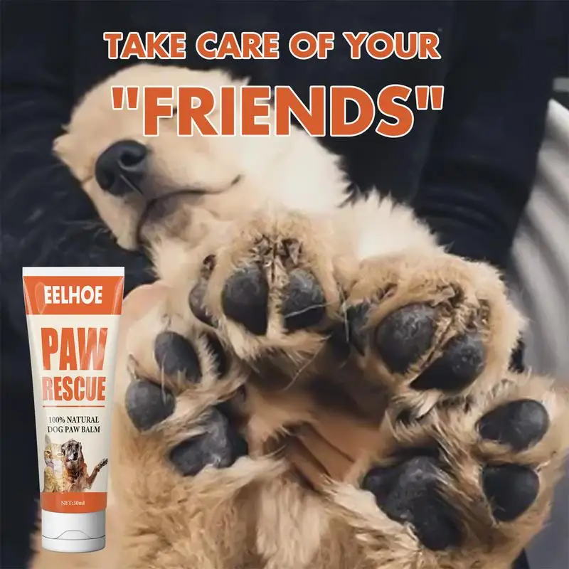 

Pet Dog Paw Skin Care Cream 30ml Cat Kitten Claw Noses Healing Restoring Balm Anti-Cracked Toe Grooming Ointment For Pet Care
