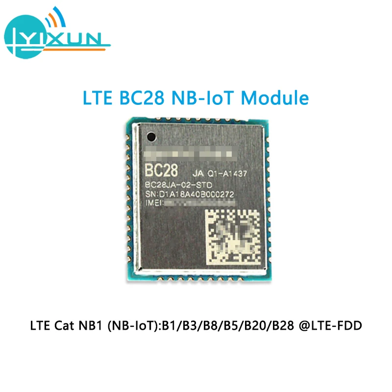 

LTE BC28 NB-IoT Module B1 B3 B8 B5 B20 B28 frequency LCC package Package design compatible with Quectel GSM / GPRS module