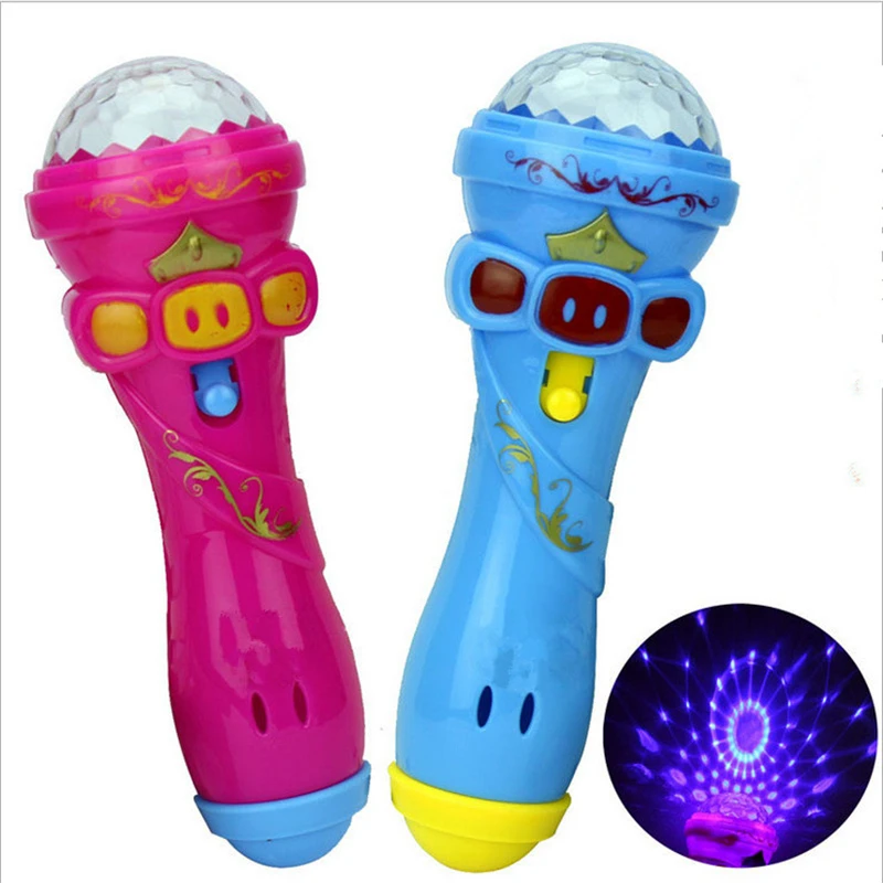 

NEW Funny Lighting Wireless Microphone Model Gift Music Karaoke 2019 Cute Mini Toys for Children Funny Gifts Musical Toys
