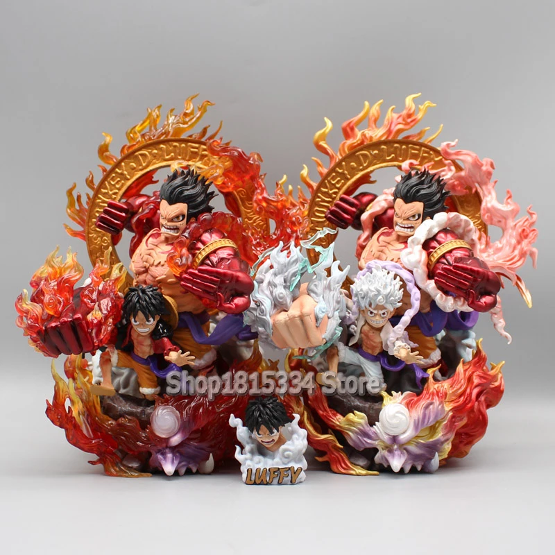 

One Piece Luffy Figures Straw Hat Group Awakening Monkey D. Luffy Action Figure 24cm PVC Anime Collection Model Statue Toys