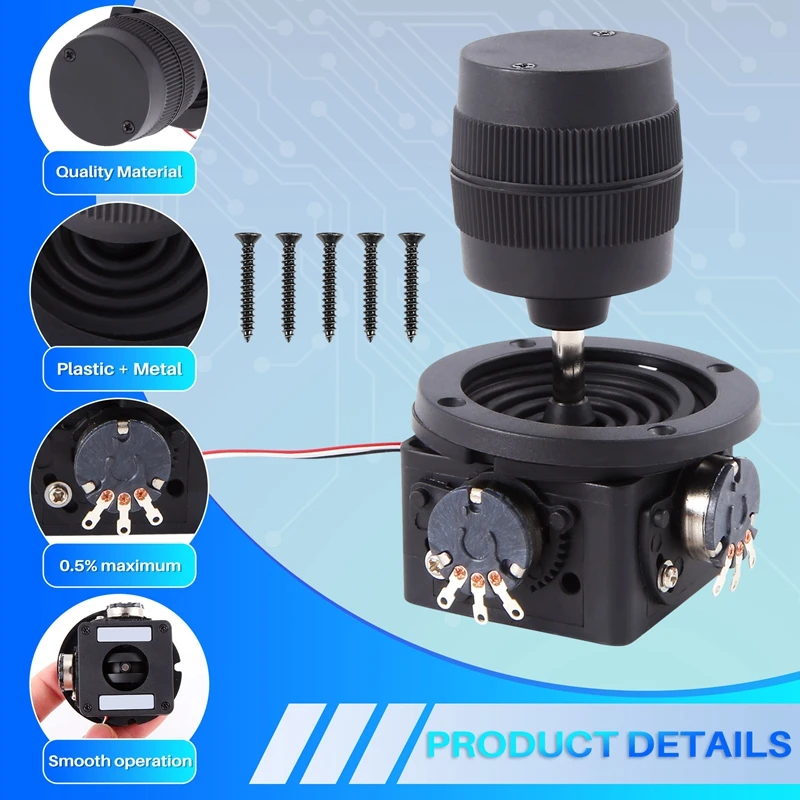 3-осевой джойстик-потенциометр R300B-M2 5K 3D Security Yuntai Control Ball Machine Клавиатура Монитор