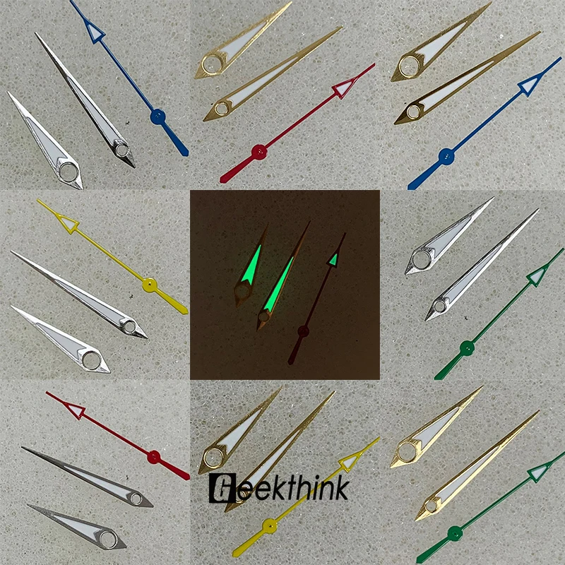 Запчасти для ремонта часов зеленые светящиеся циферблаты NH35 NH36 4R 7S часовой