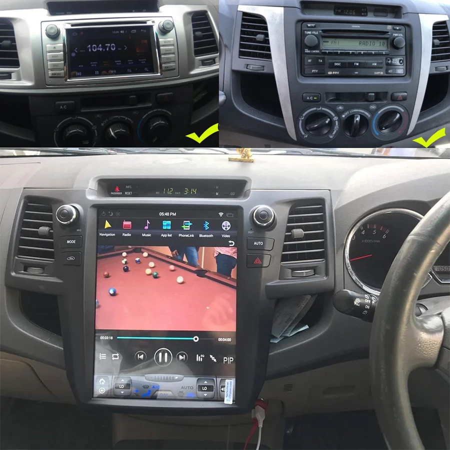 Автомобильный радиоприемник Tesla для TOYOTA Fortuner HILUX SW4 Revo 2005-2015 мультимедийный плеер