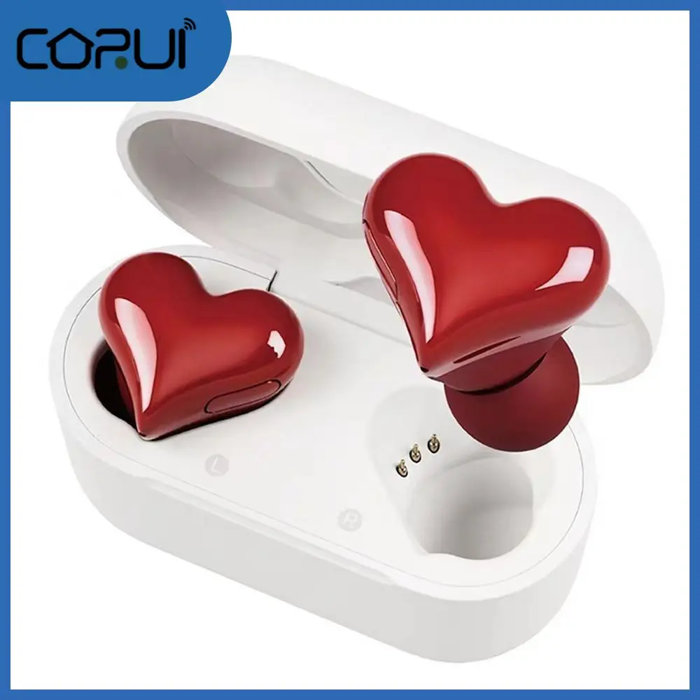 

Headphones Noise Reduction With Micphone Trend Headset In-ear Mini Heart Headset For Phone Earbuds For Ipx5 Headset