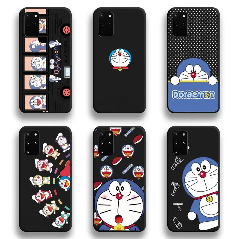 

Cute Cartoon Cat Doraemon Phone Case For Samsung Galaxy S21 Plus Ultra S20 FE M11 S8 S9 plus S10 5G lite 2020