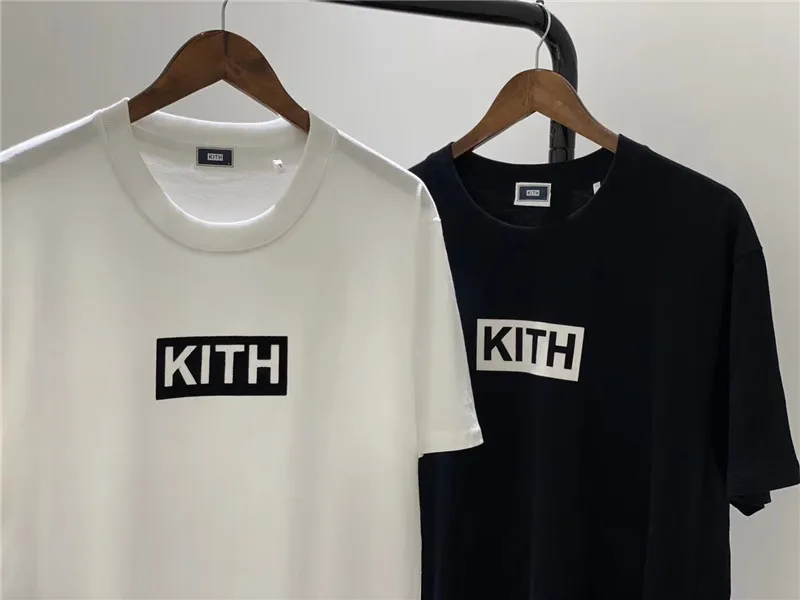 

2023ss White Black KITH Box Logo T Shirt Men Women 1:1 High Quality T-shirt Streetwear Top Tees For Men