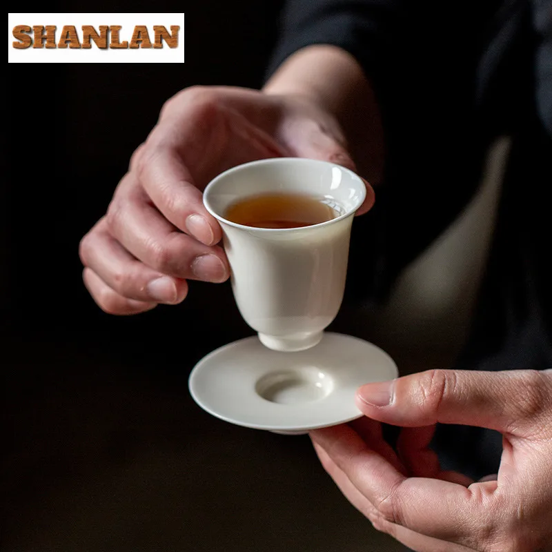 2 шт./лот имитация песен абрикосовая белая галленовая чашка тонкая шина