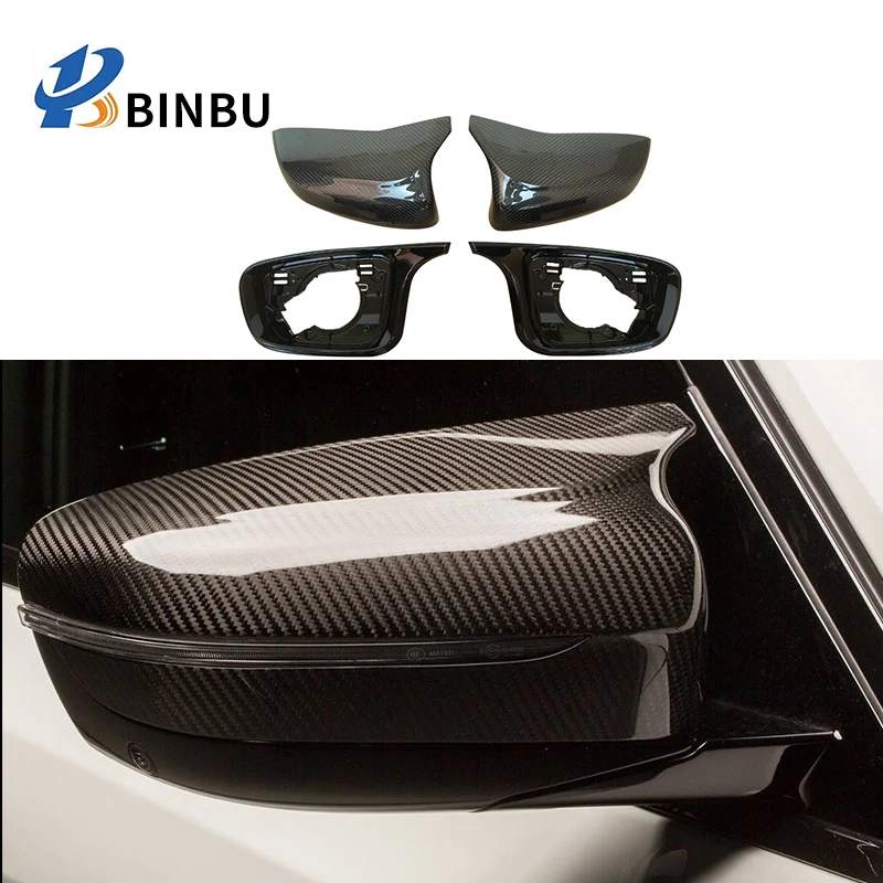 

FOR BMW 5 Series G30 Rear view mirror cover G38 7 series G11 G12 carbon fibre rearview mirror shell m style (LHD)