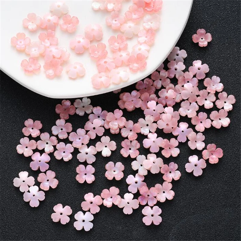 20Pcs/Lot Acetic Acid 3D Flower Beads Torus 14MM Petals Spacer Beads Charm Connectors Diy Hair Jewelry Making Resin Acessories