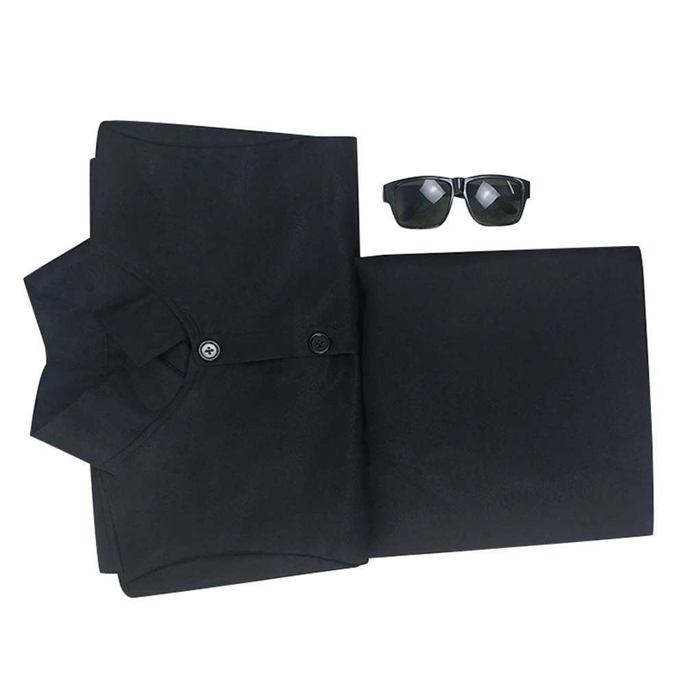 Длинное пальто + брюки солнцезащитные очки для Хэллоуина |