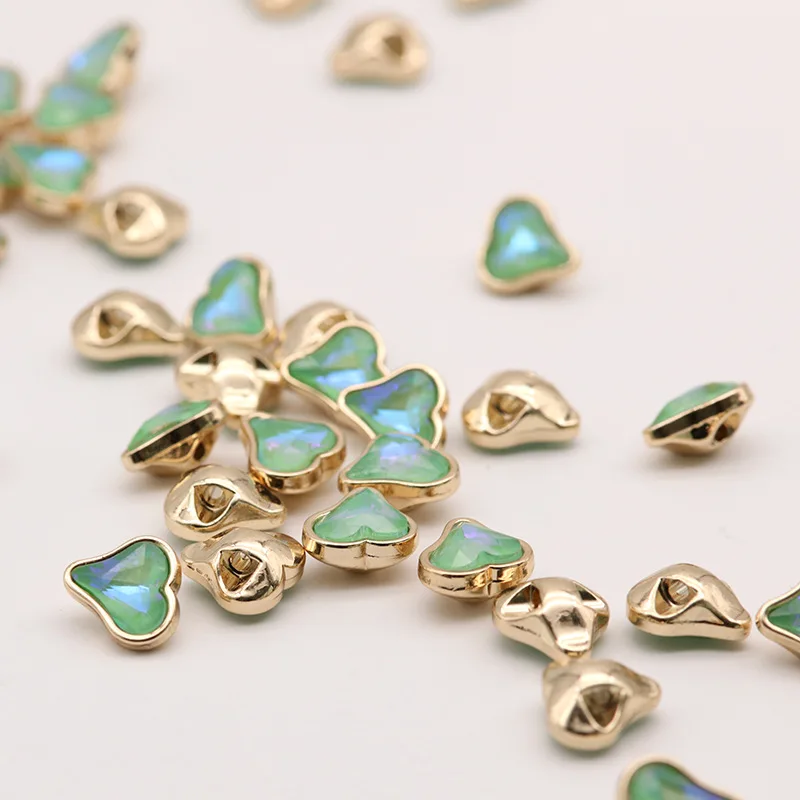 Новое поступление 6 шт. 11 5 мм золотые металлические розовые фиолетовые пуговицы