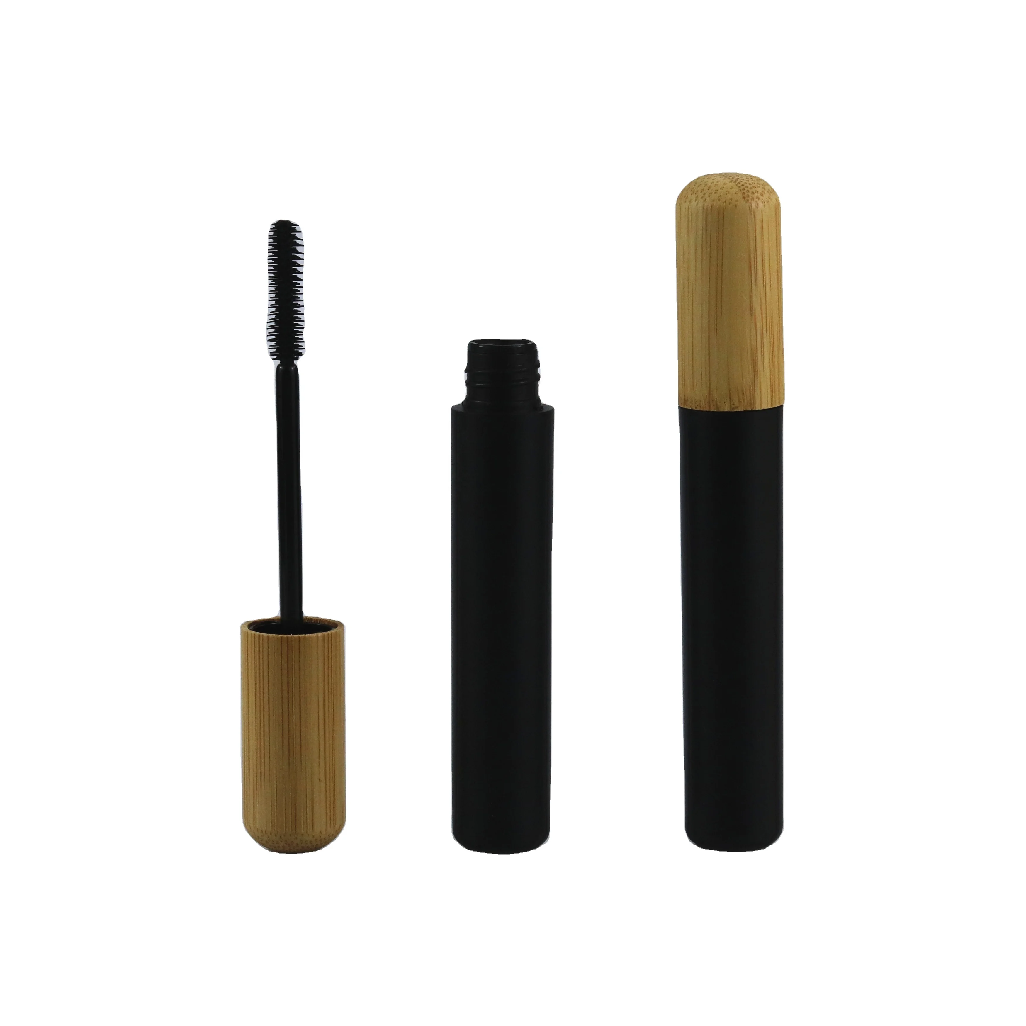 

5pcs 5ml Plastic Cosmetics Makeup Lash Bottle Packaging Bamboo Wands Tube Empty Mascara Tubes with Brush Plastic Container
