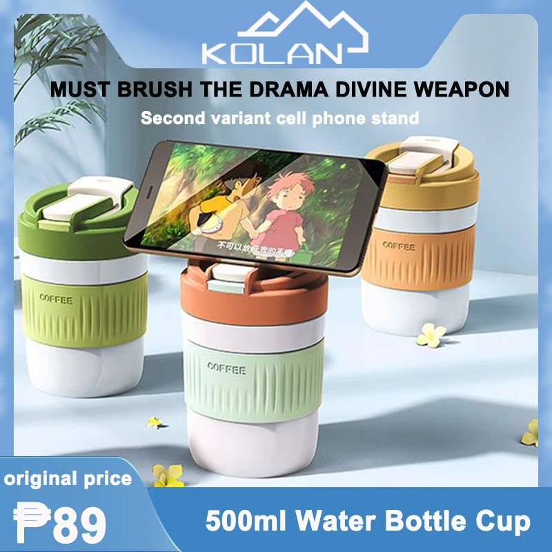 

Creative Water Bottle Three-sided Anti-slip Design Water Cups Sealing And Leakage Prevention Big Mouth Cup Design Portable