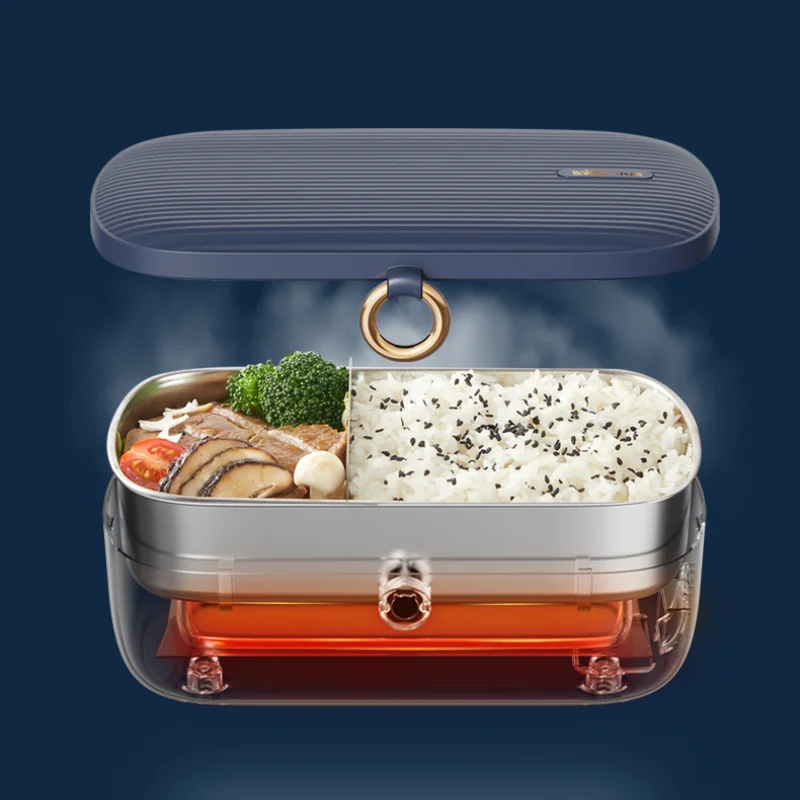

Stainless Steel Multifunctional Electric Heating Lunch Box Smart Reservation Food Storage Container for Student