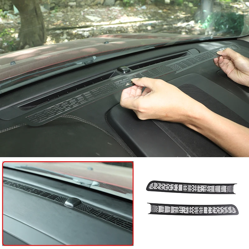 

Stainless steel 2pcs for Land Rover Freelander 2 2007-2015 Car Dashboard Air Outlet Vent Frame Trim Anti-blocking Protect Cover