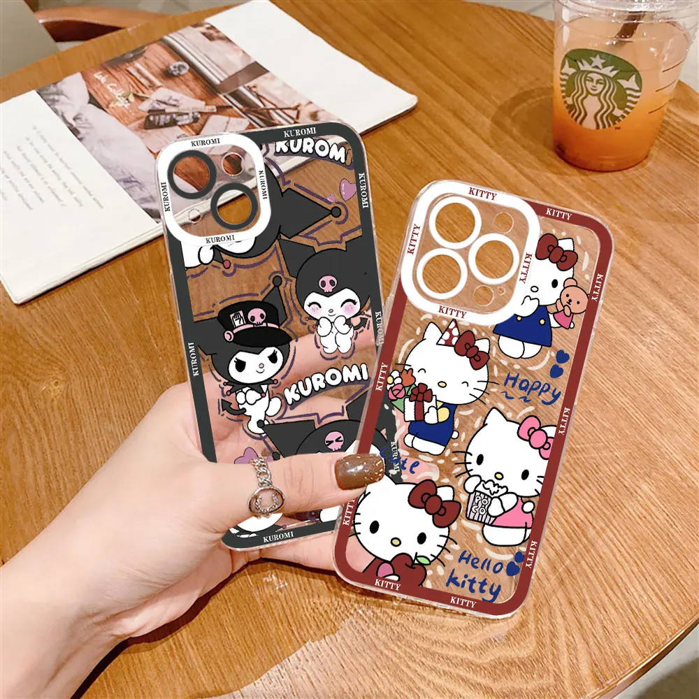 Милый чехол Hello Kitty Kuromi Melody для VIVO Y76 Y53S Y51 Y51A Y50 Y35 Y33T Y33S Y31 Y30 Y27 Y22S Y21 Y21A Y21S Y21T Y20