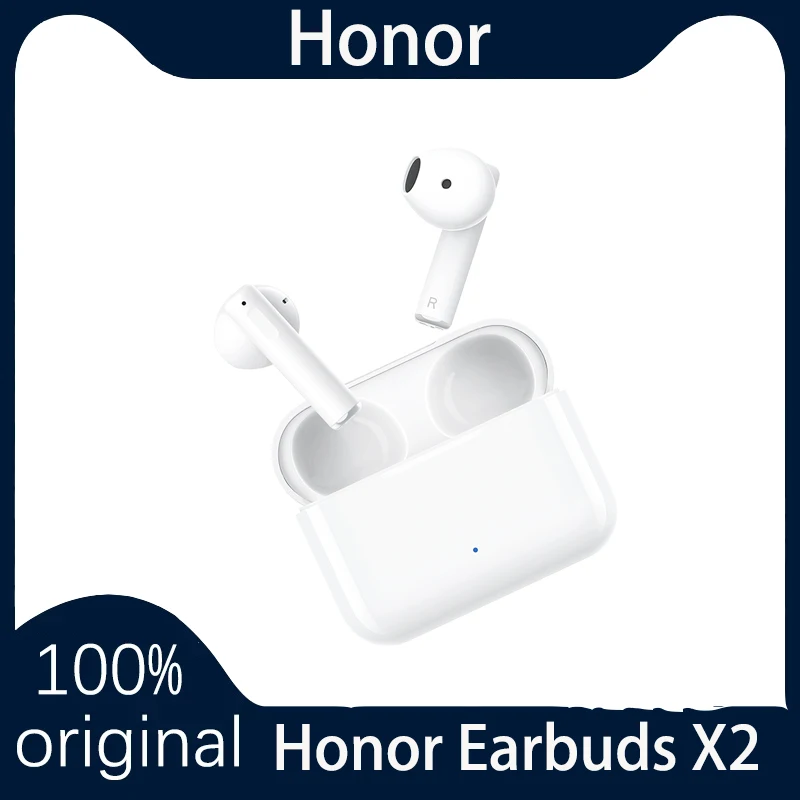 

Honor Earbuds X2 TWS Wireless Earphones MOECEN Comfy Semi-In-Ear 12mm Bio Speaker 28h 2 Mic ENC Bluetooth 5.2 Low-Lag Game Mode