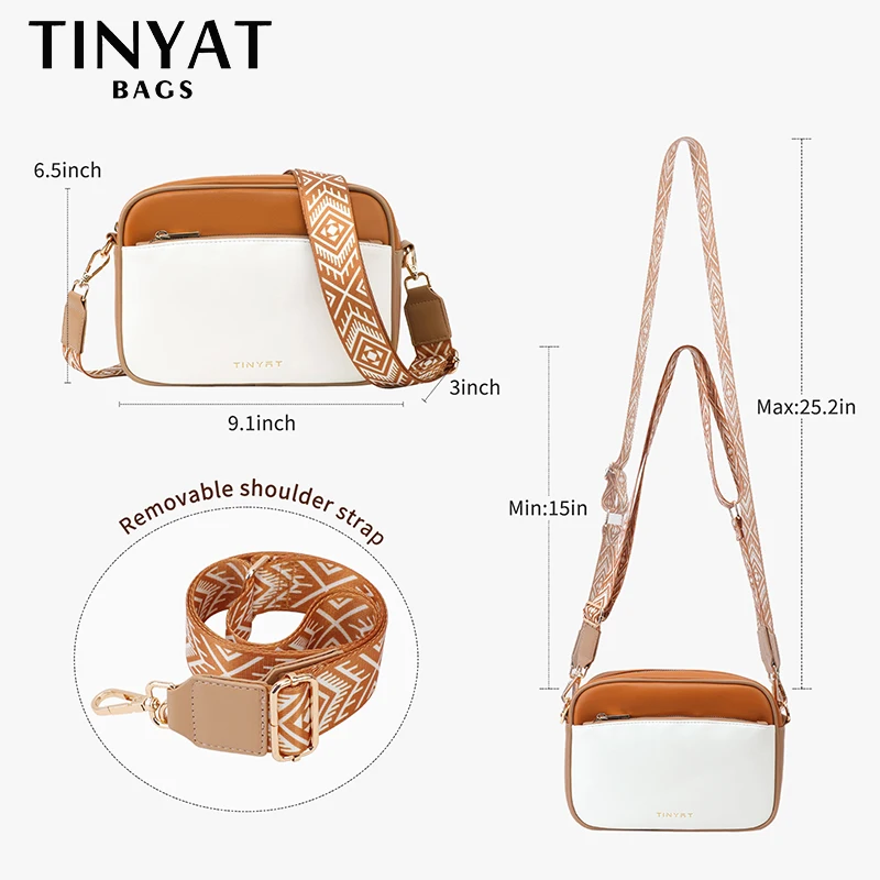 TINYAT богемная сумка через плечо для женщин женская сумка-тоут из искусственной