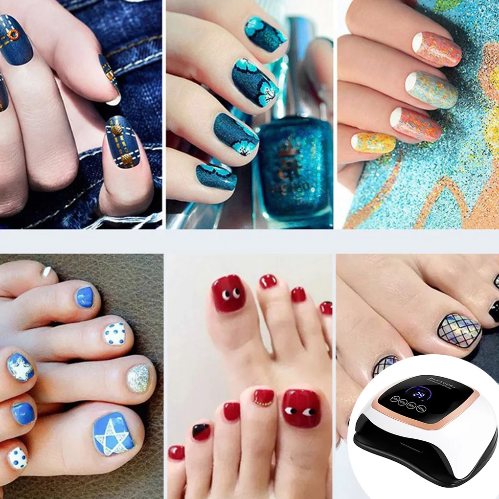 

Лампа для сушки лака для ногтей 168 Вт Регулируемая инфракрасная лампа для дизайна ногтей с американской вилкой