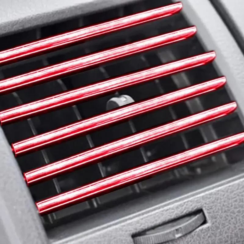 

Car Air Conditioner Trim Strip 10pcs Car Interior Accessories Vent Outlet Trim Strips Car Air Conditioner Vent Outlet Interior