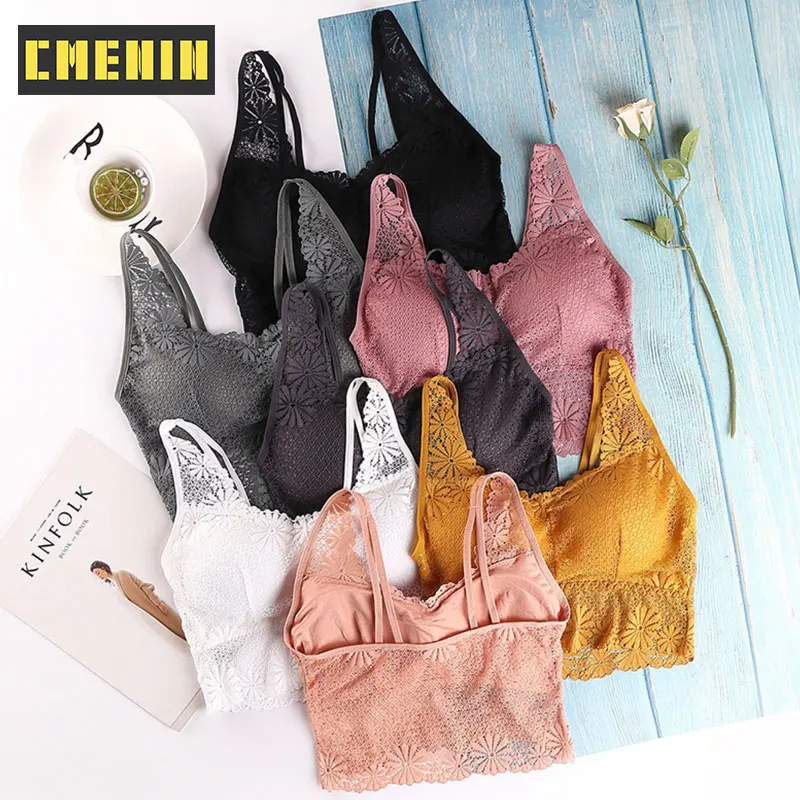 

[CMENIN Girls] 1Pcs Soft Crop Top Lingerie Bra Underwear Hot Sale Cotton Brassiere Sexy Lingerie Women Bras Crop B0189