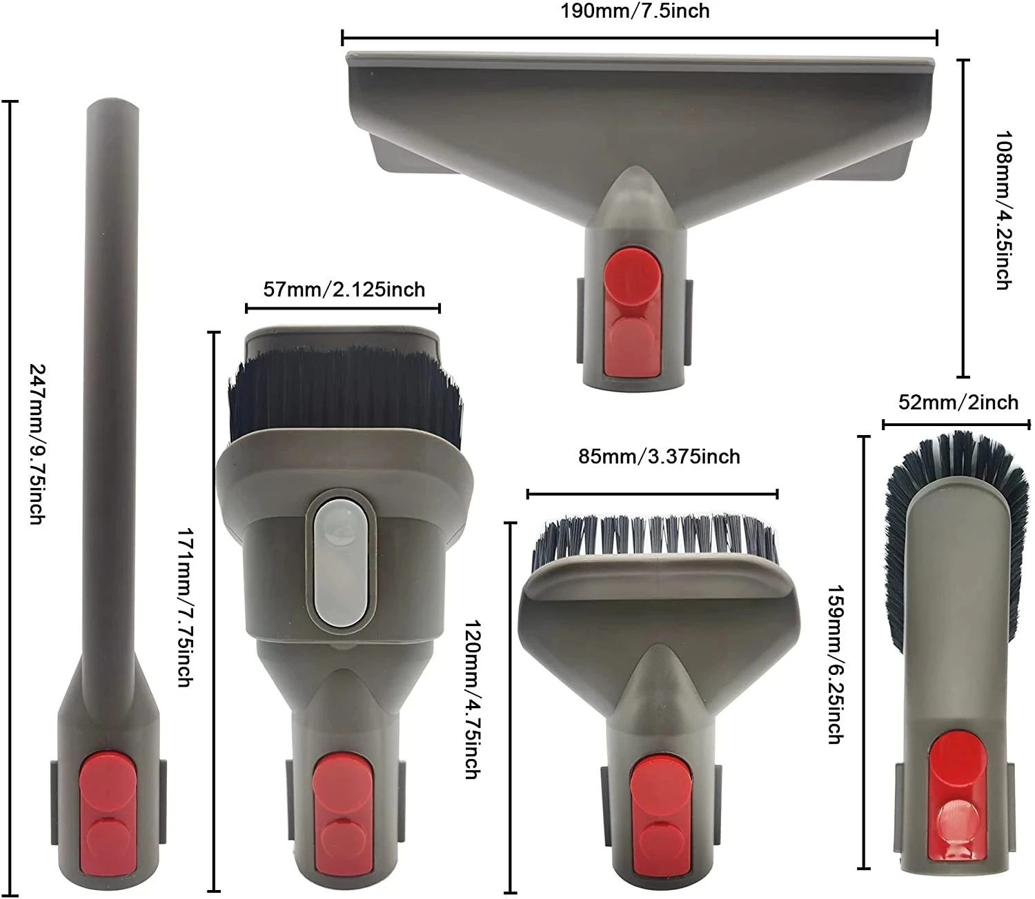 Фото Сменные насадки для пылесоса Dyson V11 V10 V8 V7 V15 №2