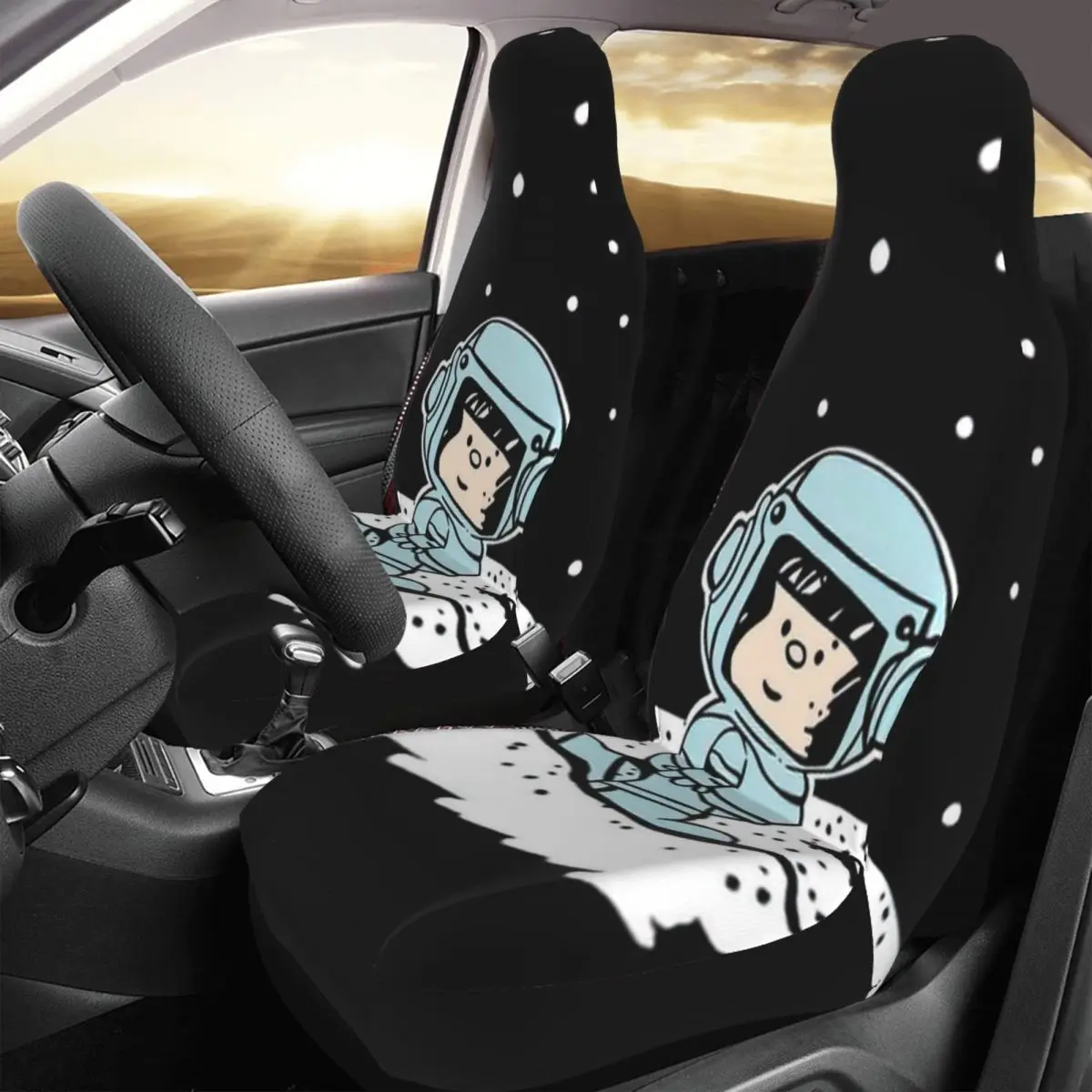 

Mafalda Car Seat Cover Custom Printing Universal Front Protector Accessories Cushion Set