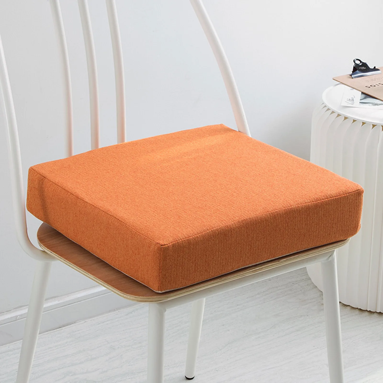 

Подушка из пены с эффектом памяти, квадратный губчатый коврик для сиденья, однотонная Нескользящая подушка для сиденья, подушка для спинки стула, мягкие защитные коврики двойного назначения